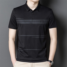 夏季新款男士翻领短袖t恤中年有领男上衣服休闲POLO衫HM2216-P70，男装Polo衫，星座1105-3