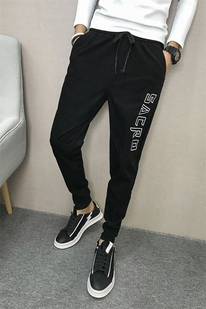 2021网红同款社会精神小伙秋季休闲裤小脚裤哈伦裤A313-K116-P68,男装卫衣,电商A313