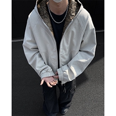春秋美式复古座山蟒外套男潮高级个性宽松情侣款连帽夹克J04/P120，男装夹克，电商B209