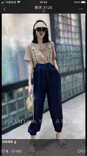 夏季新款套褲套裙连衣裙，女装连衣裙，六语意法店