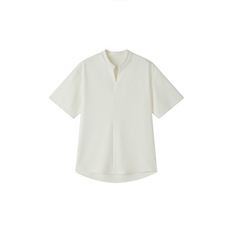 夏男立领纯色衬衫男休闲宽松休闲衬衣轻熟风A236-82599-P55，男装衬衫，电商A236