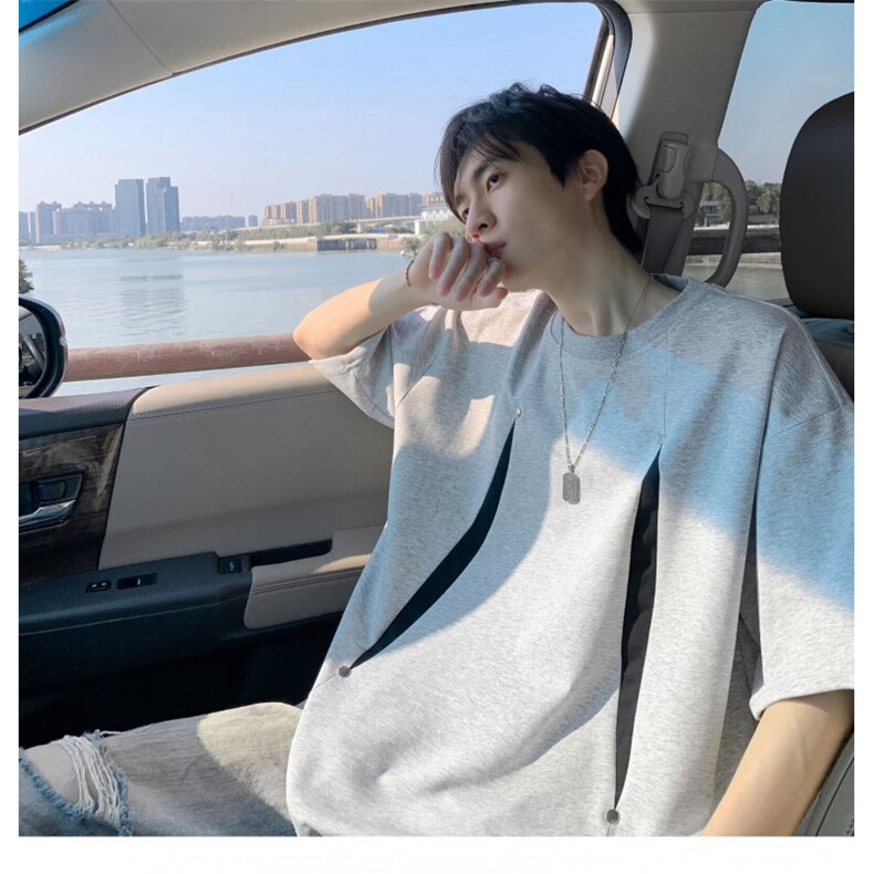 夏季潮流半袖t恤男女韩版圆领百搭休闲宽松短袖上衣情侣,男装T恤,四季星座505