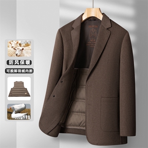 985-100毛可脱卸羽绒内胆三色小西服P340