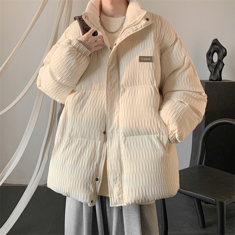 W8210P120控168大皂肌理感新面料宽松休闲棉衣棉服现货,男装棉衣,电商B205