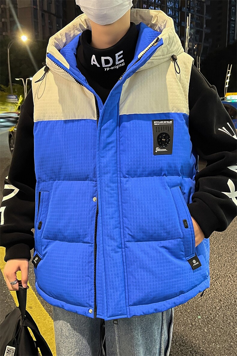 2024新款冬季棉衣潮牌连帽羽绒棉服加厚马甲男外套A436-870-P85,男装背心/马甲,电商A436