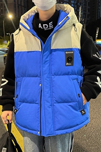 2024新款冬季棉衣潮牌连帽羽绒棉服加厚马甲男外套 A436-870-P85图片