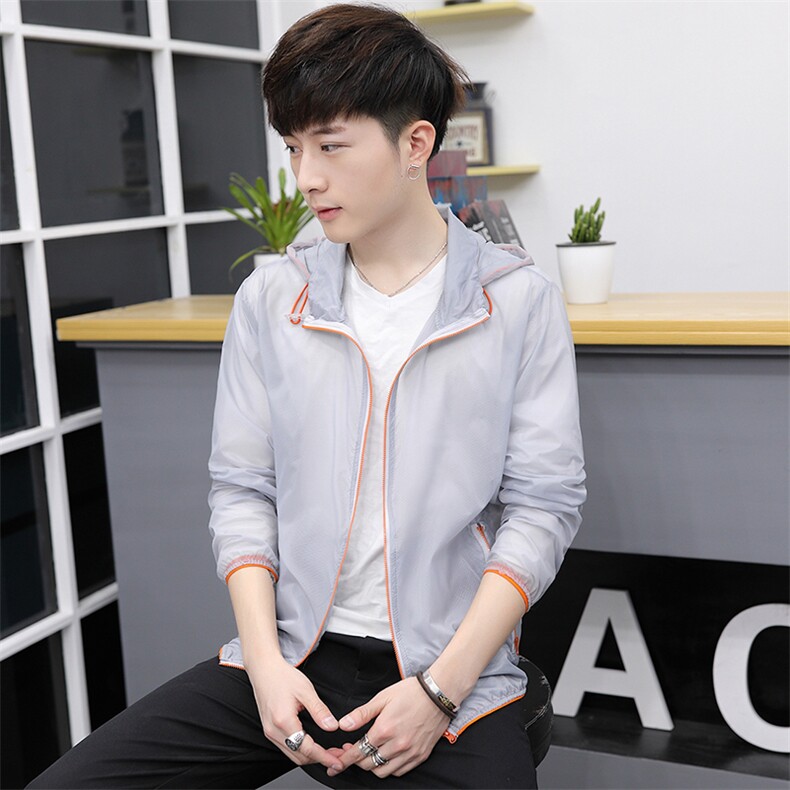 夏季防晒衣男时尚休闲薄款户外防晒服连帽外套682,男装夹克,星座1207