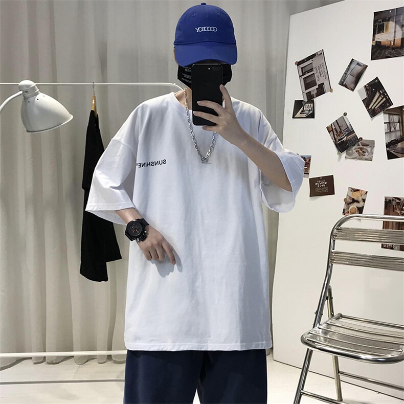 XZ115A-T06200克纯棉男女字母印花大码S-5XL10色T恤衫圆领半袖,男装T恤,星座115A-3
