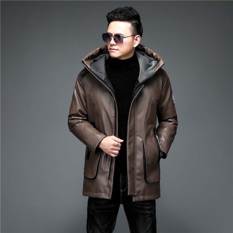 男士绒羽绒服2023新款冬季中老年爸爸装冬装外套ALXB8938-P375,男装羽绒服,电商B212（原钱塘6029）