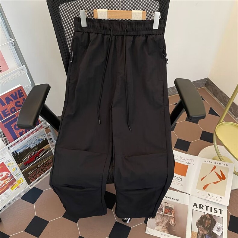 美式复古软壳直筒机能冲锋男女宽松户外登山速干工装裤K2863/P40图片