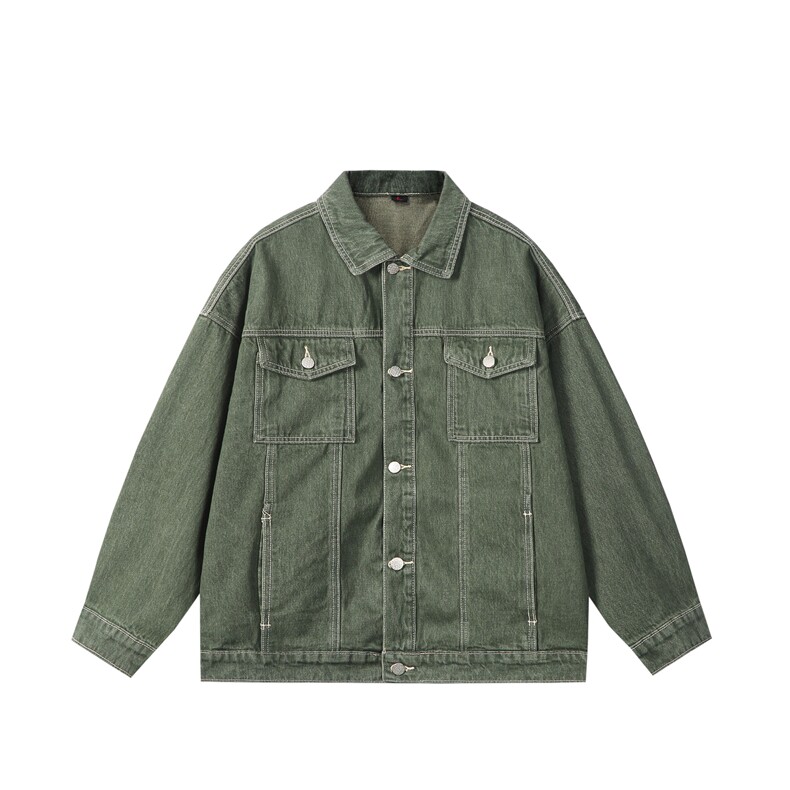 25新款字母刺绣宽松韩版水洗牛仔夹克2018/P98/148，男装夹克，星座202-1