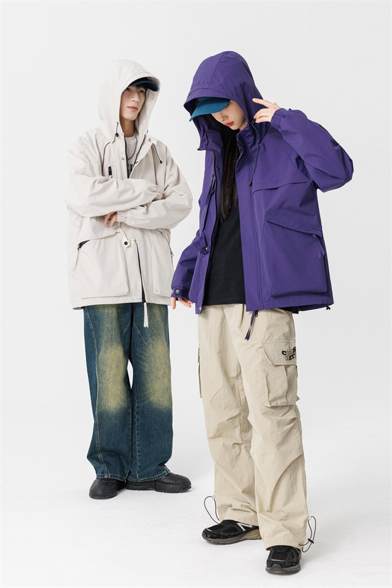 秋季新款现货三防户外夹克男连帽冲锋衣外套DSA157B-JK136-P85,男装夹克,电商A157B