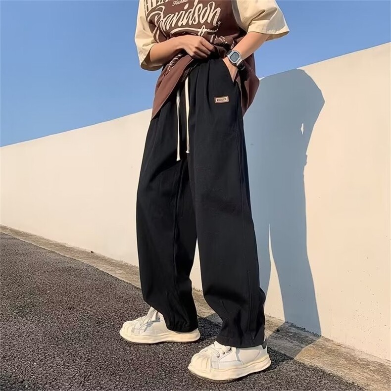 春秋长裤纯色潮流男运动裤宽松型潮直筒休闲裤新款XA59-P47，女装休闲裤，星座208-5