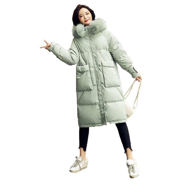 时尚潮流舒适羽绒服连帽2020年冬季中长款气质长袖,女装羽绒服,辉之琳