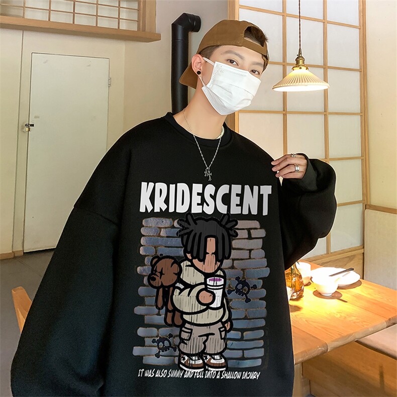 直播360克重磅美式印花卫衣Y207特P28同步供应华棉品质P38特,男装卫衣,电商A486