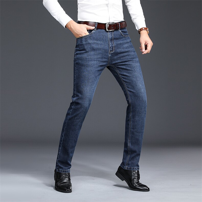 Z3085钱塘2020-2春秋薄款时尚休闲中年男士百搭简约牛仔裤P62,男装牛仔裤,钱塘207-2