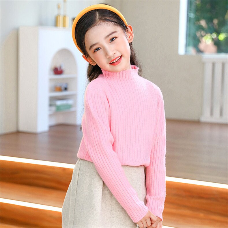 秋冬季纯澳毛90支十二针抽条上衣男女童羊毛衫，童装儿童羊毛衫，群鹿羊绒