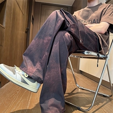 扎染绯红咖