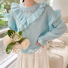 马海毛毛衣，女装针织衫/毛衣，JIN GO