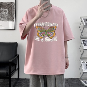 麂皮绒短袖t恤男大码半袖男 大皂风 JD82366-P25图片