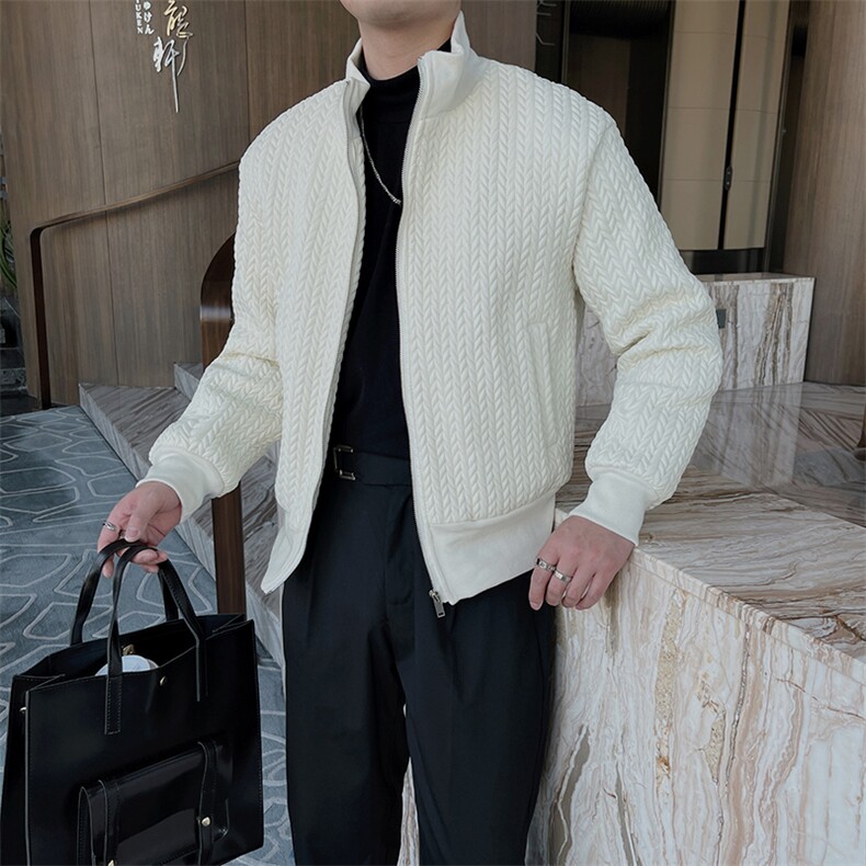 冬季时尚潮流压皱棉衣男韩版立领加厚棉服外套短款M105-P150控180,男装棉衣,电商B267