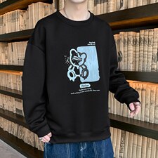 好质量！男士长袖t恤印花卫衣男秋季潮牌衣服潮流百搭W628，男装卫衣，星座815-2