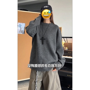 复古经典情侣百花绒上衣街头时尚舒适潮搭毛衣HY872TP35无差价