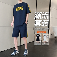 短袖t恤男士夏季薄款套装一套搭配帅气男装，男装T恤，星座1206（原A206）