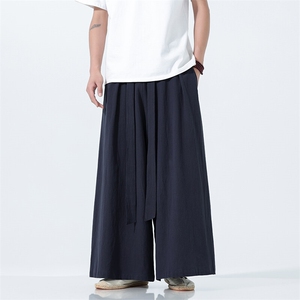 2025 汉服 唐装 宽松阔腿裤 风棉麻阔腿裤 基地A057-K371-P55图片