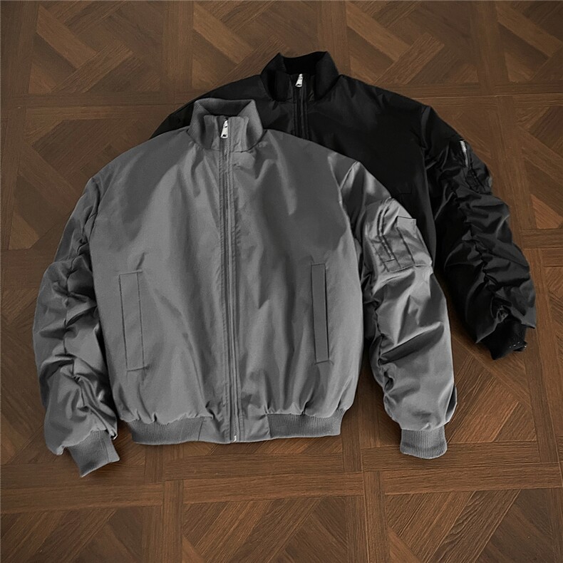 W85130特P90立领短宽飞行加厚棉衣棉服男,男装棉衣,电商B205