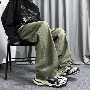 牛仔裤男秋季潮大码休闲裤子高街NT288P45图片
