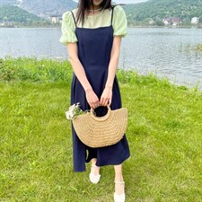 现货夏季新款两件套连衣裙，女装连衣裙，YI MAN