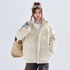 新款冬季羽绒立领PU皮棉服棉袄韩版宽松外套A436-2522-P80，男装棉衣，电商A436