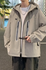 反光户外连帽防水防风冲锋衣外套男登山服运动A406JK3509特P78，男装夹克，星座309（原A406）