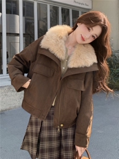 现货新款2185-P465-K669-90白鸭绒派克服，女装羽绒服，然然