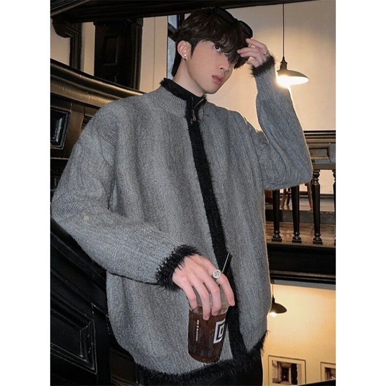 毛衣男秋冬季潮牌宽松情侣慵懒风针织衫卫衣高级感厚重外套M5345，男装针织衫/毛衣，星座1116A（原606A-3）