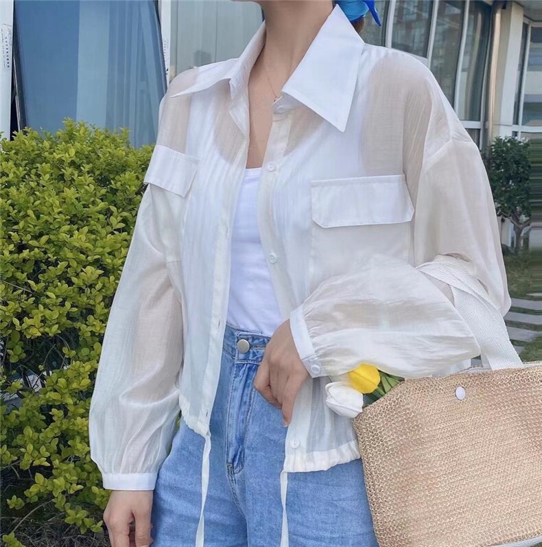 【现货】夏季韩版防晒衣，女装，YEAXIU(6F)