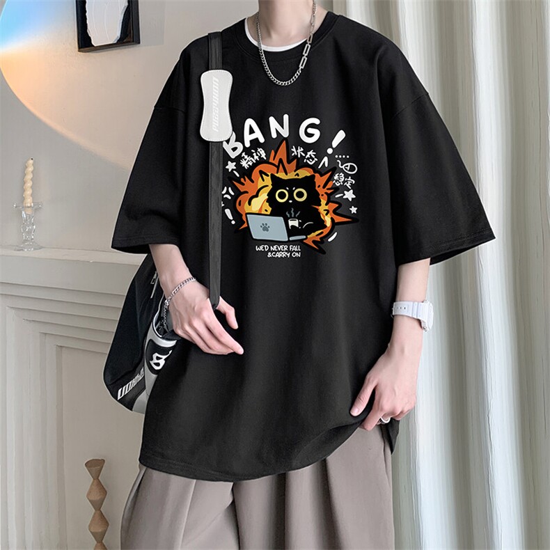 230g重磅纯棉短袖t恤男大码半袖半截袖DX17405-P20,男装T恤,电商A040