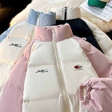现货抖音得物可供视频三防加厚羽绒拼接棉衣外套面包棉服86624，男装棉衣，电商A486