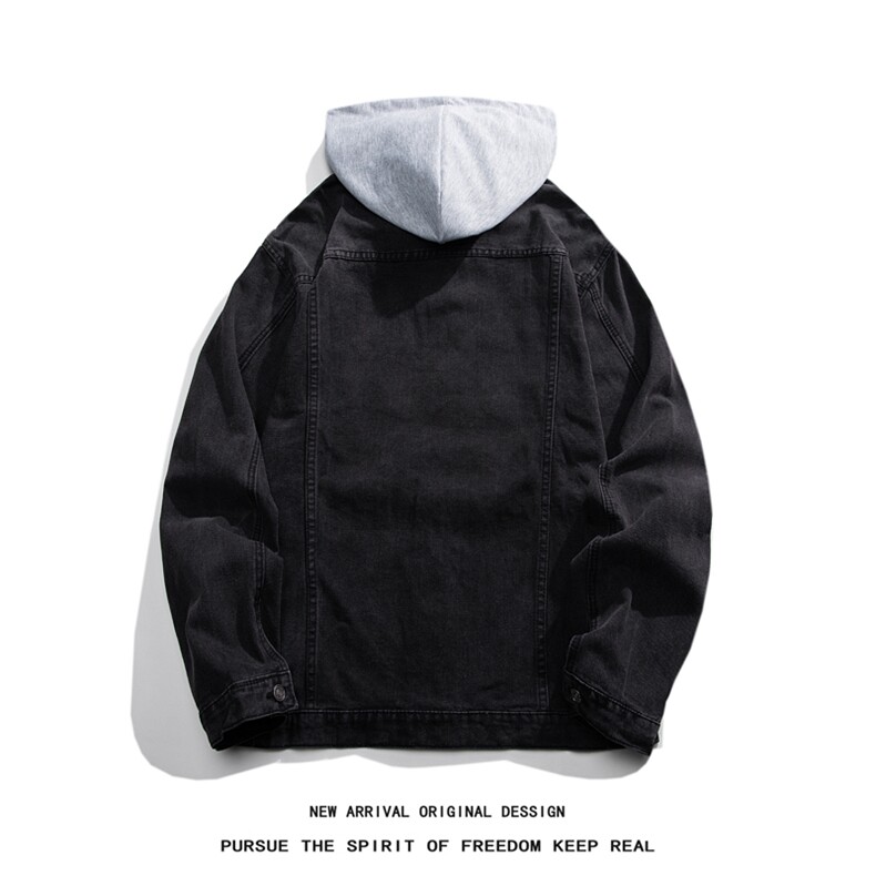 JK630-p75M-5X网格ins牛仔夹克绣花破洞大码男日系CITYBOY,男装夹克,星座103A
