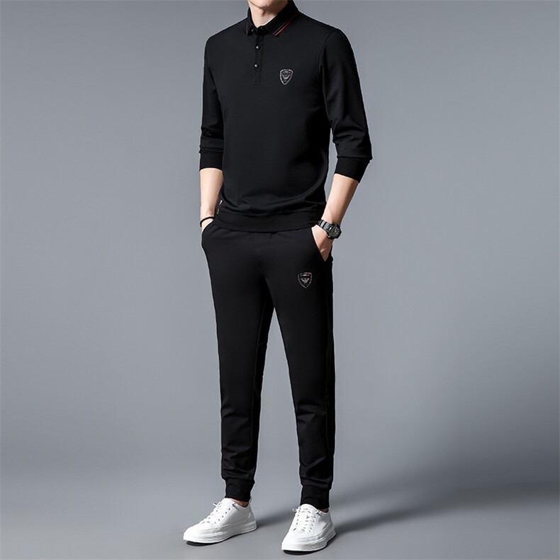 SA30733-2钱塘2020-2中年男士新款商务休闲简约百搭套装P132,男装休闲套装,钱塘207-2