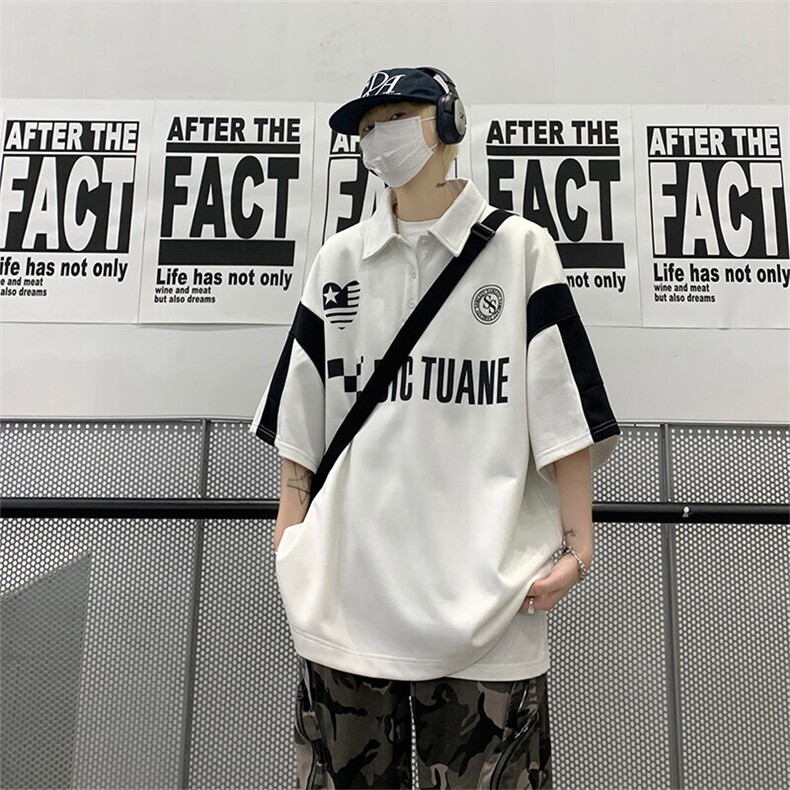 DSA059-7817-P45控68现货高品质珠地爽滑撞色拼接POLO衫短袖T恤,男装Polo衫,电商A059
