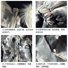 MC49132-P135日系潮衣男大码派克服男工装服外套袄，男装棉衣，电商A040A