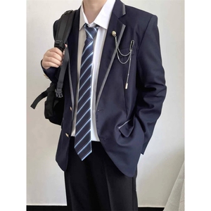 DK制服男装西装JK西服英伦学院风外套情侣装证件照服装班服外套图片