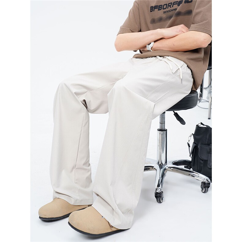 特批38控68美式阔腿工装休闲裤直筒裤拼接冰感双面速干K2501,男装工装外套,电商B370