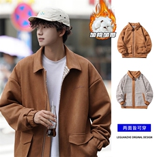 2023HJ23542加厚cityboy大码两面穿加棉夹克M-5XHJ23788-P140，男装夹克，电商A022