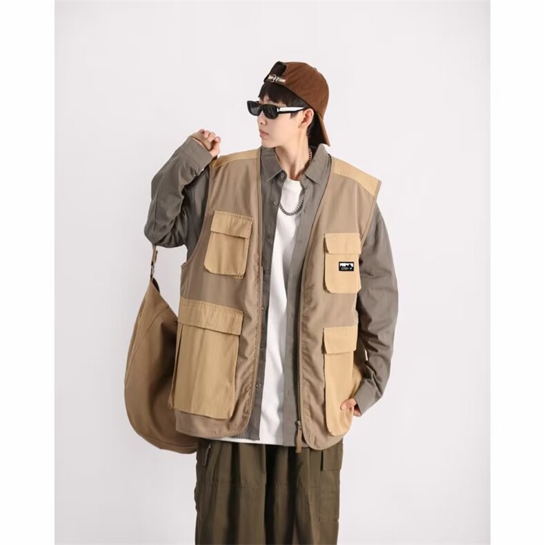 夏季户外露营登山工装马甲短款机能战术坎肩背心男女潮W4860-P43,男装背心/马甲,星座412-2
