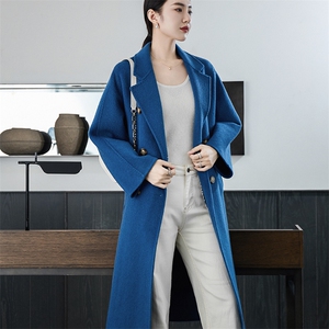 时尚百搭女士双面呢大衣羊毛显瘦修身气质优雅保暖舒适