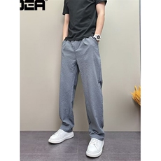 夏季薄款痞帅修身青年男士原创网红ins休闲直筒锥形裤子KS214，男装休闲裤，星座1116A（原606A-3）