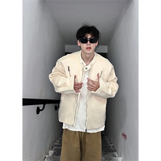 多拉链小众设计感夹克男生秋季潮牌棒球服外套XZ514-2-24264-P115，男装夹克，星座514-2(原B239)